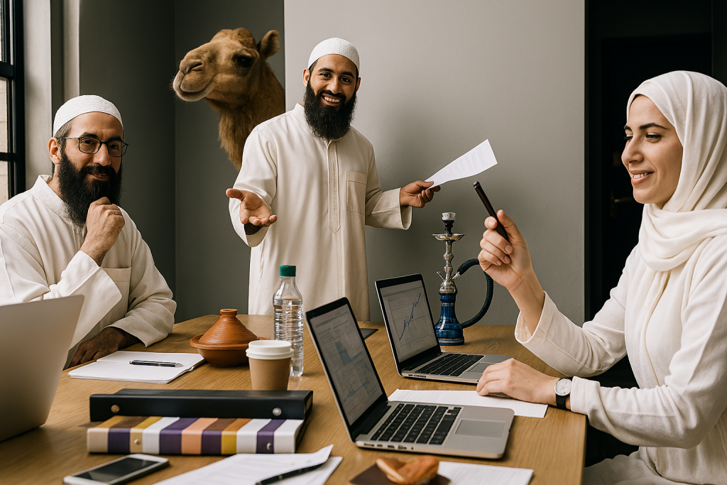 Marocain dans un bureau